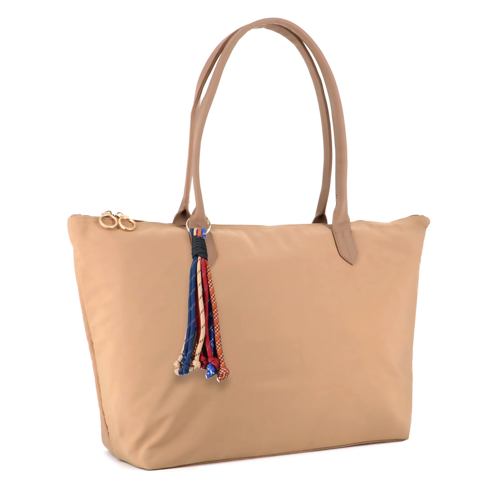 Sac cabas femme a4 léger nylon taupe