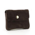 Petit porte-monnaie cartes cuir suède Chocolat other image 2