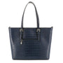 Sac cabas femme similicuir bleu - vue 2 | Flora & co