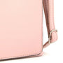 Vue 3 du Pochette bandoulière téléphone femme rose en cuir synthétique par Flora & co.