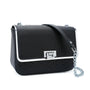 Gallantry Sac bandoulière chaîne femme rigide noir