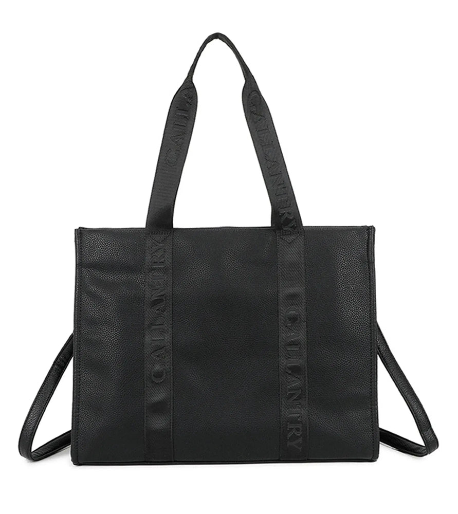 Gallantry Sac à main cabas ultrléger bandoulière femme noir