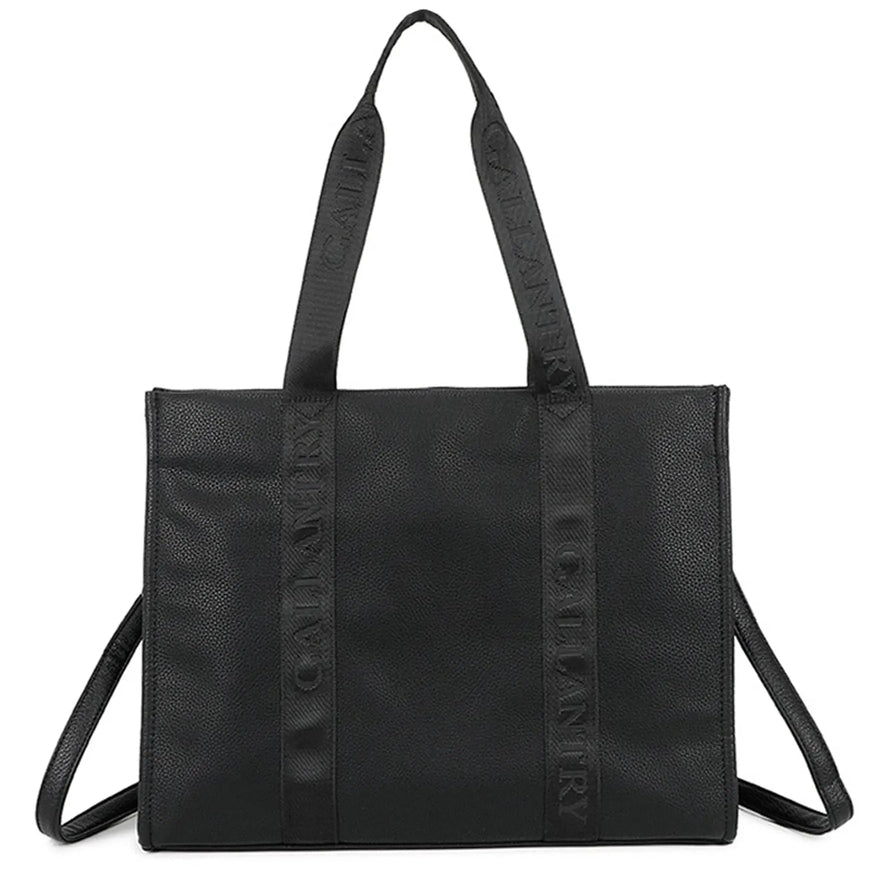 Gallantry Sac à main cabas ultrléger bandoulière femme noir