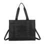 Sac cabas bandoulière femme simili cuir noir - vue principale | Gallantry