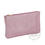 Vue 1 du Pochette coméstique voyage cuir irisé Rose par Made in Italy.
