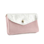 Porte-monnaie femme irisé suède rose - Crocochic