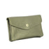 Portefeuille pochette passeport cuir isiré Olive other image 2
