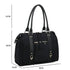 Grand sac bowling similicuir suédine femme Noir other image 2