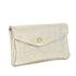 Portefeuille pochette passeport cuir isiré Doré other image 2