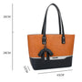 Sac cabas femme cuir synthétique camel - vue 2 | Gallantry