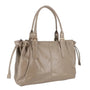 Sac cabas bowling femme cuir synthétique taupe - vue 3 | Flora & co