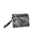 Flora & co Petit porte-monnaie pochette femme suède irisé Gris Argent