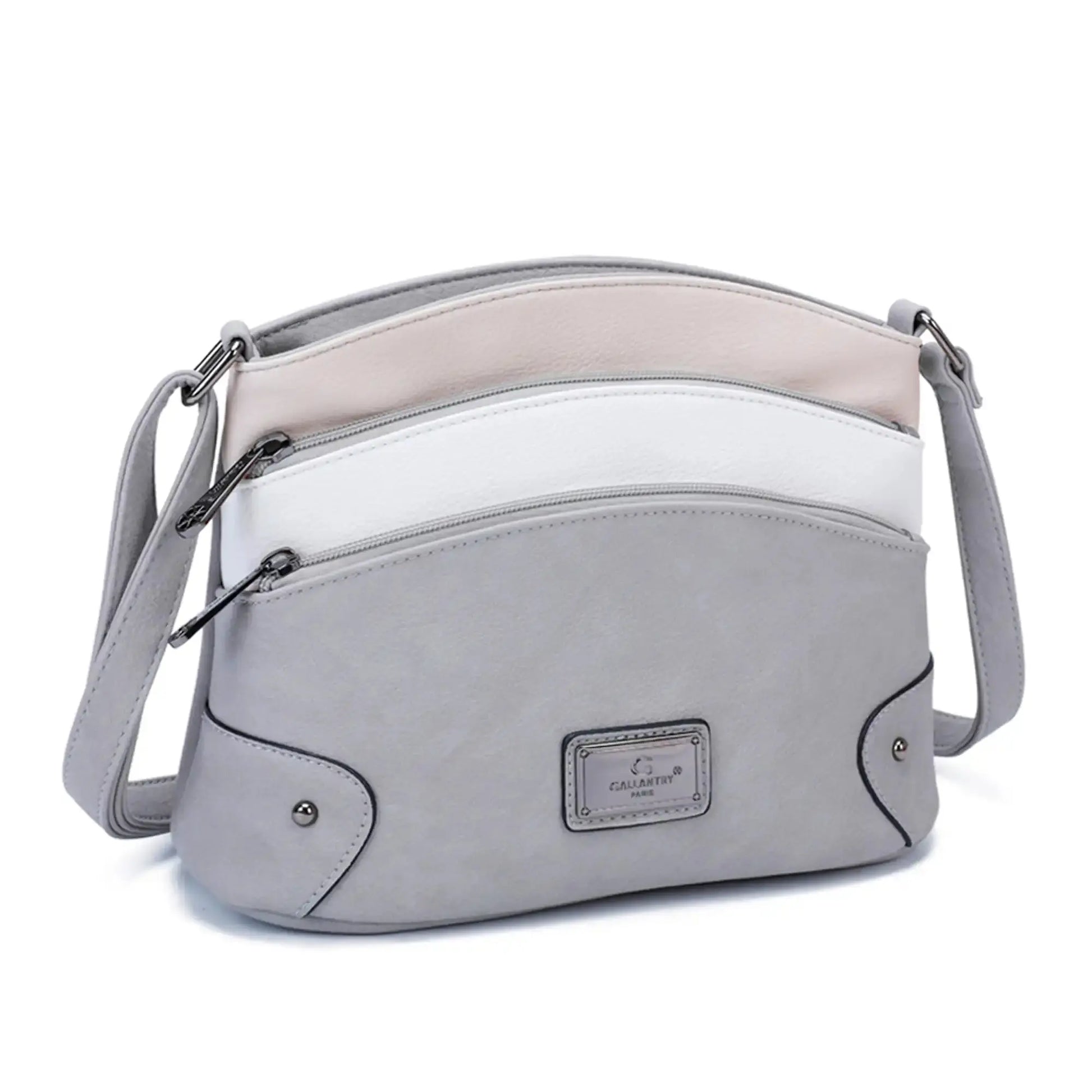 Gallantry Sac bandoulière femme multicolore grainé beige