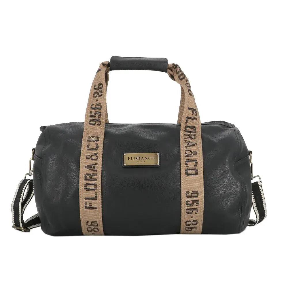 Sac polochon sport voyage femme noir