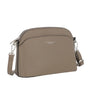 Sac bandoulière arrondi multi-poches Taupe Foncé - Crocochic