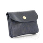 Vue 1 du Porte-Monnaie Cuir Suédé Grainé 041C Bleu Marine par Made in Italy.