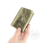 Vue 1 du Porte-monnaie cuir souple irisé 04 Olive par Made in Italy.