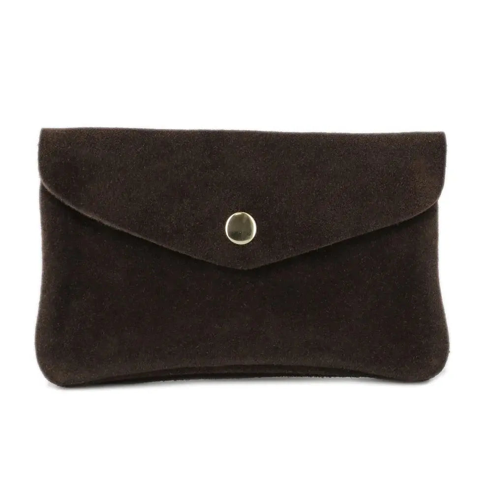 Grand portefeuille cuir suède compatible passeport Chocolat other image 2