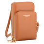 Sac bandoulière pochette téléphone 67 pouces Camel - Crocochic