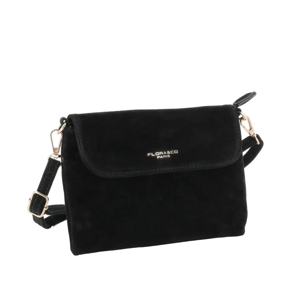 Petit sac bandoulière daim femme Noir other image 2