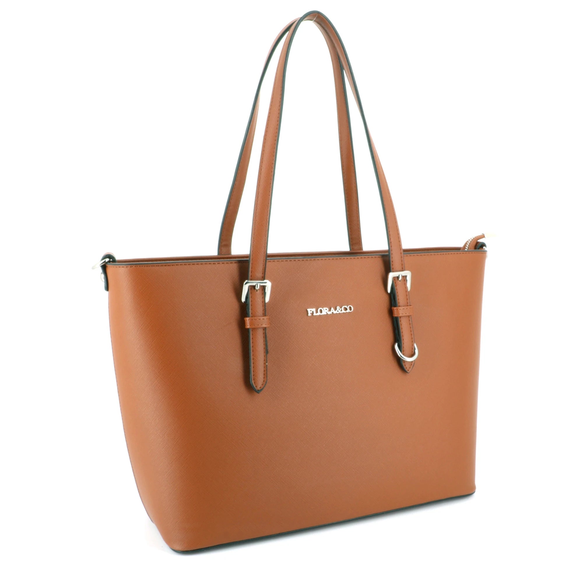 Sac cabas femme format a4 saffiano camel