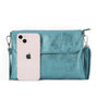 Flora & co Sac bandoulière pochette femme irisé bleu canard