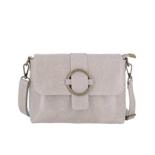 Petit Sac Bandoulière Femme Cuir Véritable Daim | Sac à Rabat Magnétique av