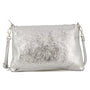 Vue 2 du Pochette bandoulière cuir irisé lanière Argent par Made in Italy.