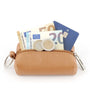 Vue 3 du Porte-monnaie femme cuir boucle 02 camel par Made in Italy.
