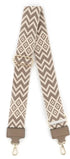 Flora & co Sac banane femme brodée pu cuir grainé taupe