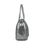 Grand sac à main bowling irisé gris argent - Crocochic