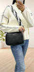 Flora & co Sac bandoulières femme multipoches noir