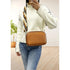 Flora & co Sac bandoulières femme multipoches camel