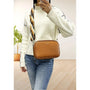 Flora & co Sac bandoulières femme multipoches camel