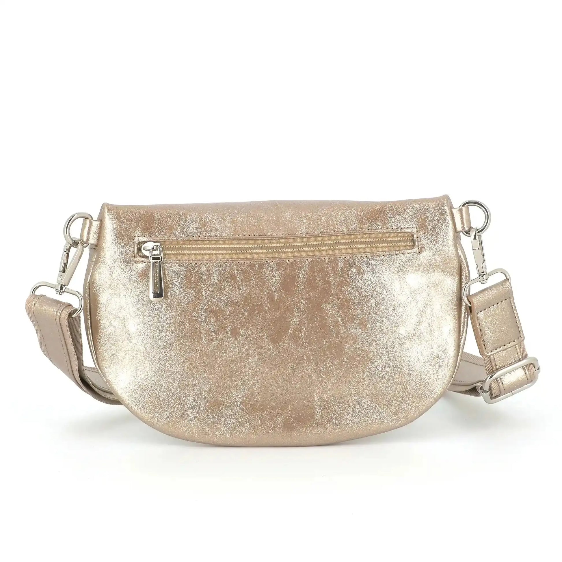 Flora & co Sac banane bandoulière femme irisé or