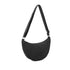 Gallantry Sac bandoulière demi-lune canvas femme noir