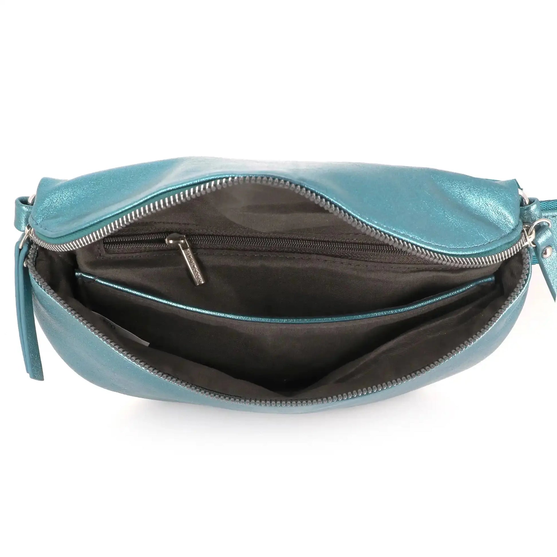Flora & co Sac banane bandoulière femme irisé bleu canard