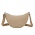 Gallantry Sac bandoulière demi-lune canvas femme taupe