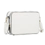 Flora & co Sac caméra bandoulière femme 2 zip blanc