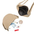 Gallantry Sac bandoulière demi-lune canvas femme taupe