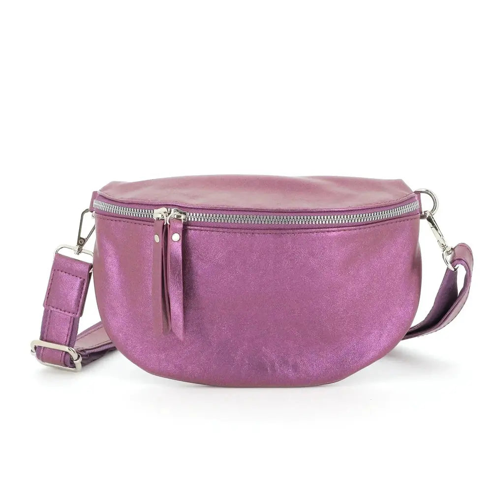 Flora & co Sac banane bandoulière femme irisé violet