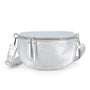 Flora & co Sac banane bandoulière femme irisé argent