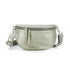 Flora & co Sac banane bandoulière femme irisé taupe métal