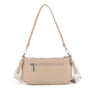 Sac baguette avec bandoulière Beige Flora & co