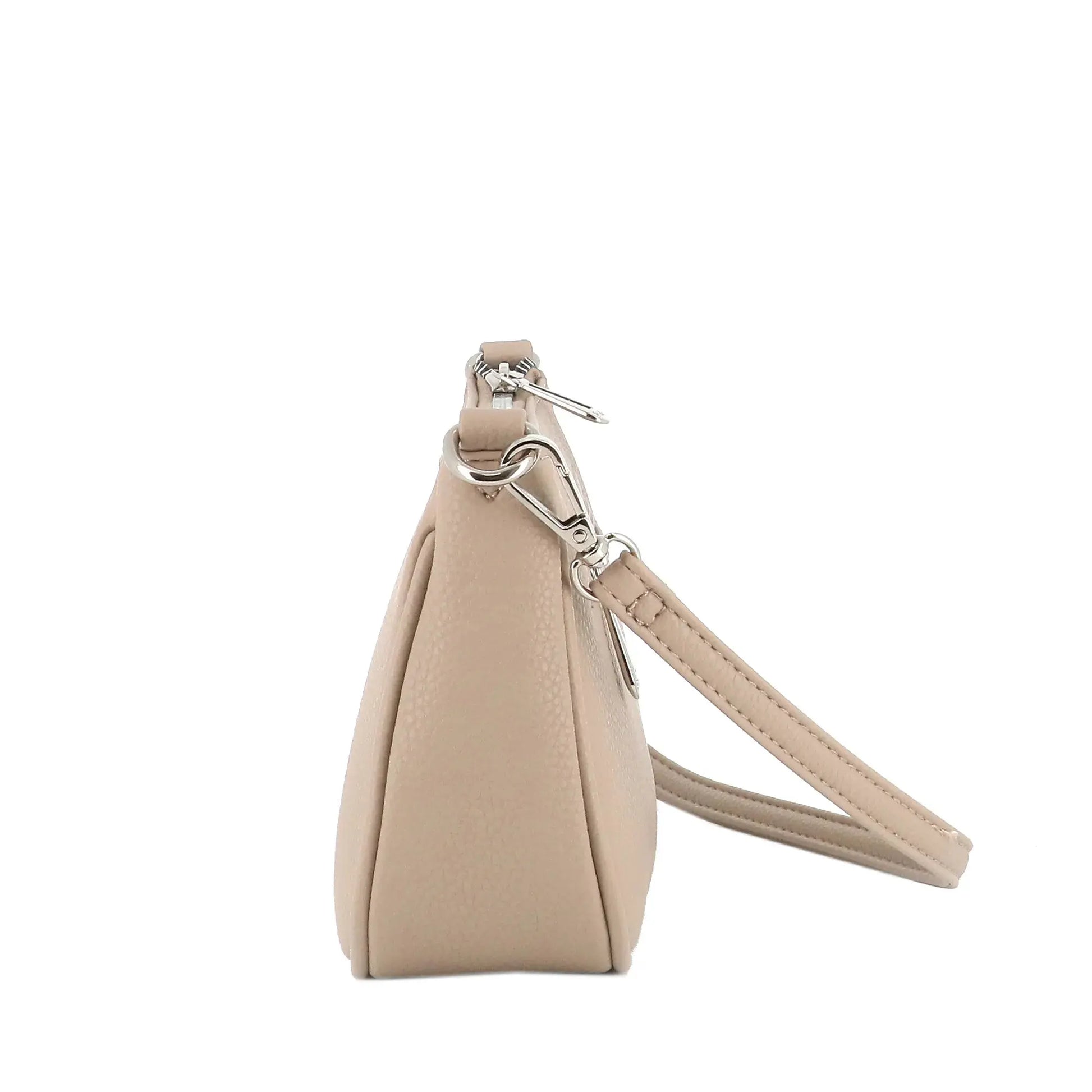 Sac baguette avec bandoulière Beige Flora & co
