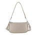 Sac baguette avec bandoulière Taupe Métal Flora & co