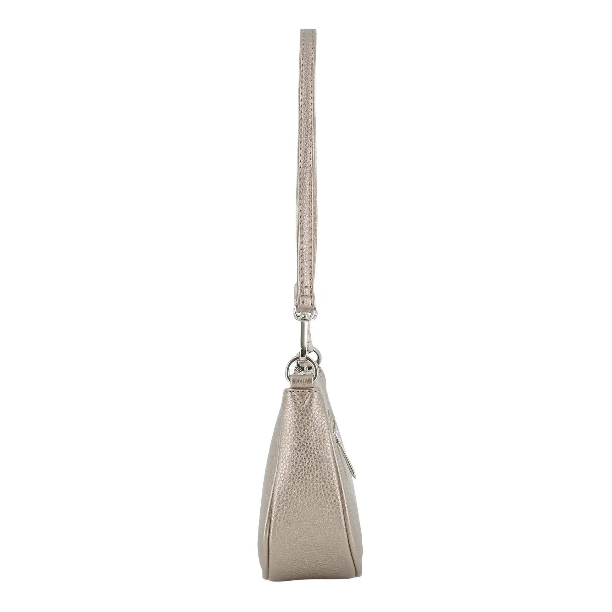 Sac baguette avec bandoulière Taupe Métal Flora & co