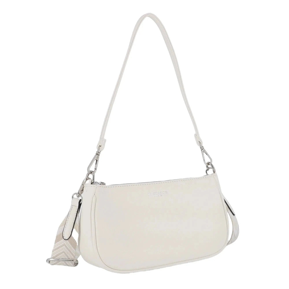 Sac baguette avec bandoulière Blanc Flora & co