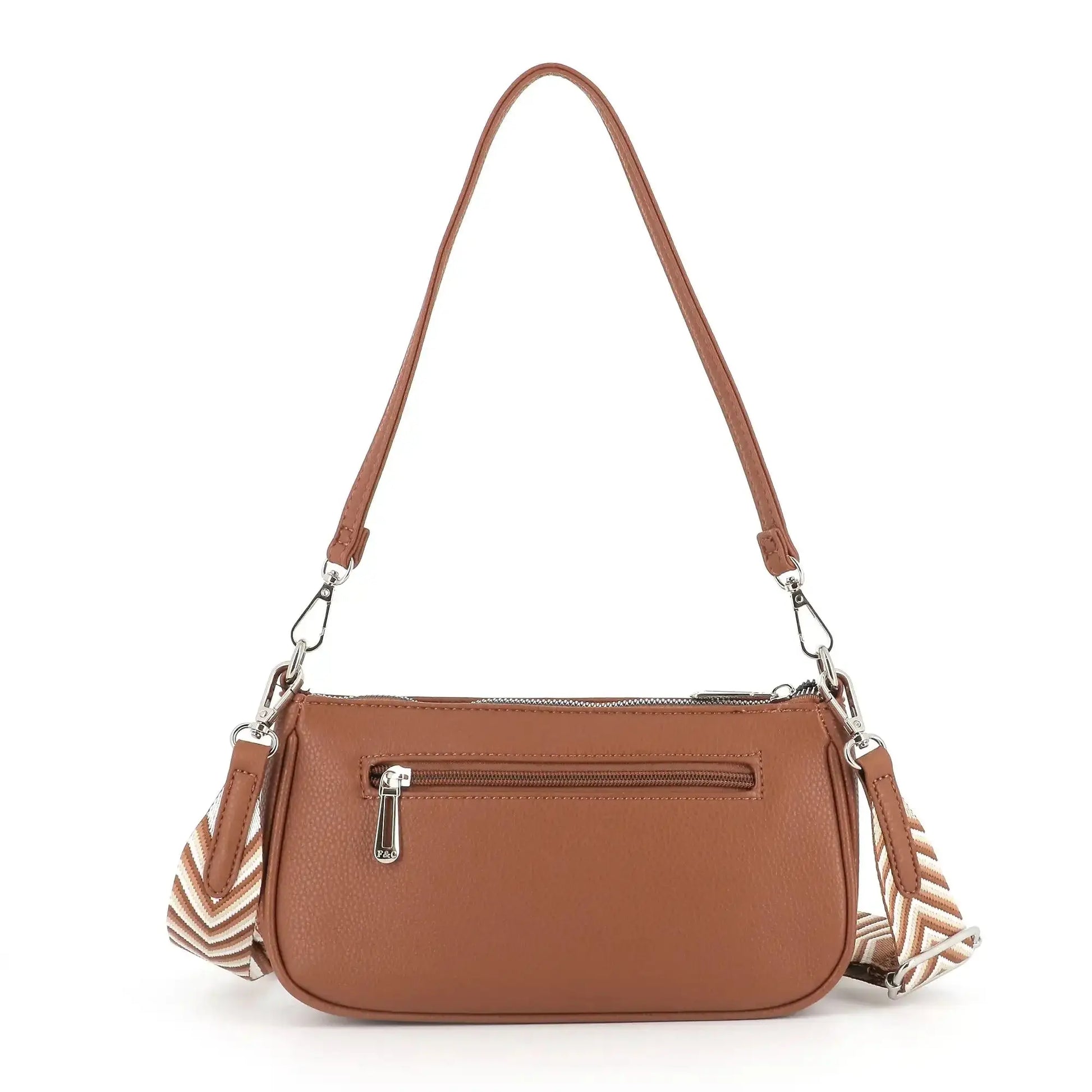 Sac baguette avec bandoulière Camel Flora & co