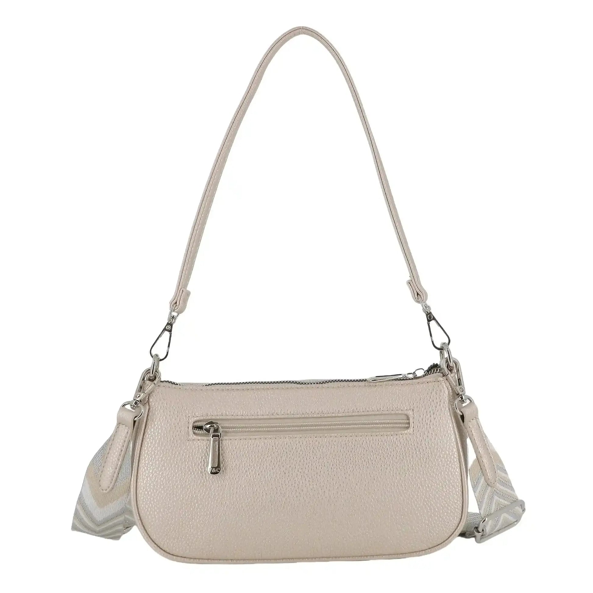 Sac baguette avec bandoulière Ivoire Flora & co